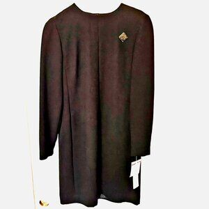 NWT Evan Picone Vintage Dress Size 4 Black